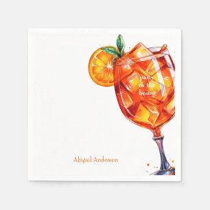 Aperol Spritz Party in the House Bridal Shower Napkin