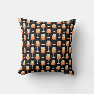 Aperol Spritz Pattern Cushion