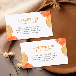 Aperol Spritz Recipe Request Bridal Shower Enclosure Card