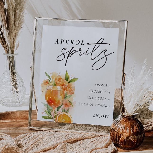 Aperol Spritz Sign Signature Drink Bridal Shower (Creator Uploaded)
