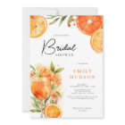 Aperol Spritz Watercolor Bridal Shower Invitation