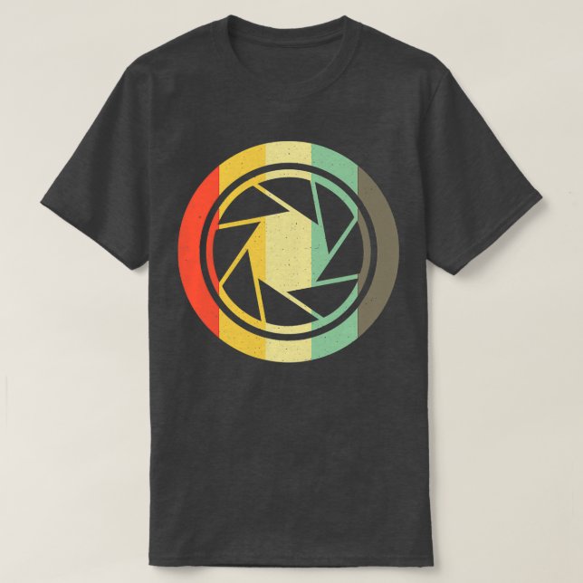 Aperture Camera Lens Photographer  T-Shirt (Design Front)