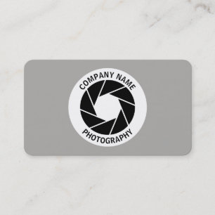 Aperture Circle - Grey Business Card
