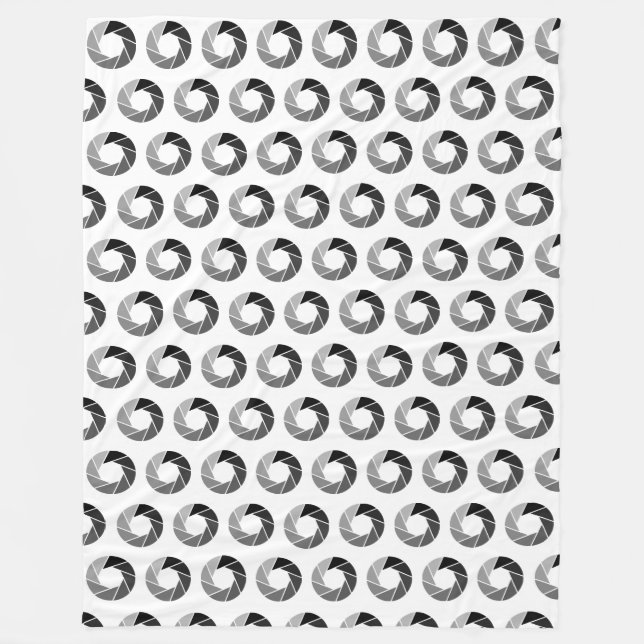 Aperture Pattern - Tones Fleece Blanket (Front)