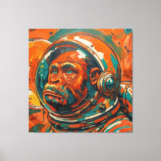 APES IN SPACE-2 CANVAS PRINT (Front)