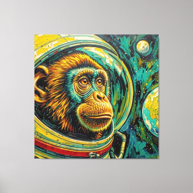 APES IN SPACE-5 CANVAS PRINT (Front)
