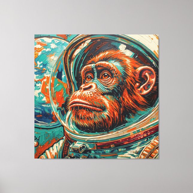 APES IN SPACE CANVAS PRINT (Front)