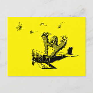 Apes On Planes Postcard
