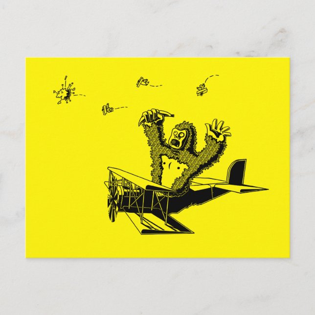 Apes On Planes Postcard (Front)