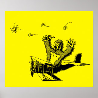 Apes On Planes Poster