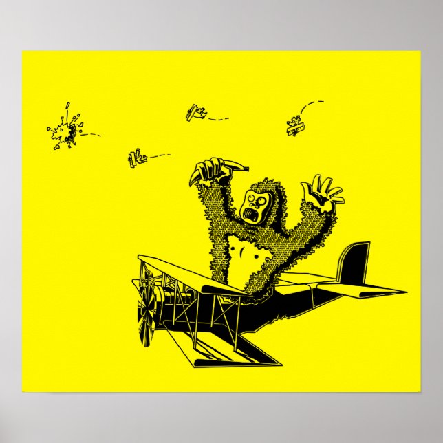 Apes On Planes Poster (Front)