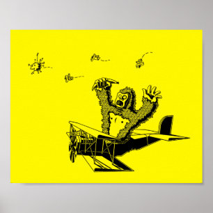 Apes On Planes Poster