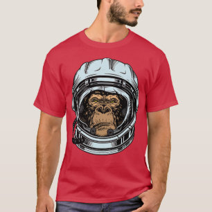 Apes Together Strong To the Moon Retro Astronaut S T-Shirt