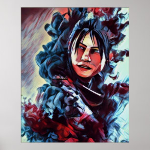 APEX LEGENDS  WRAITH v4 colourful version Poster