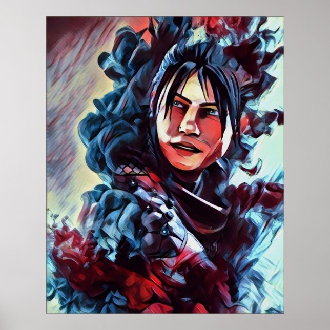 APEX LEGENDS  WRAITH v4 colourful version Poster (Front)