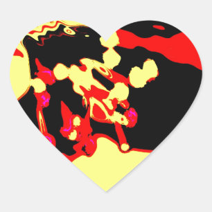 Apfelblüte Heart Sticker