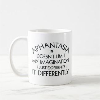 Aphantasia Imagination Different Black Font Coffee Mug