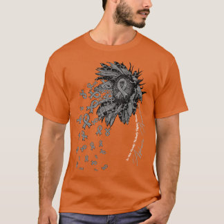 Aphasia Awareness sunflower nobody fights alone T-Shirt