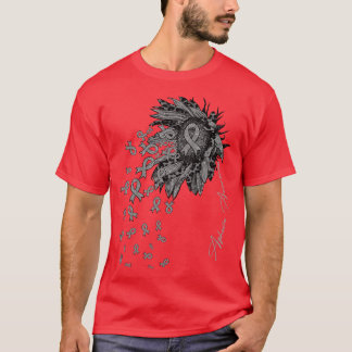 Aphasia Awareness Sunflower ribbon flowers fall T-Shirt