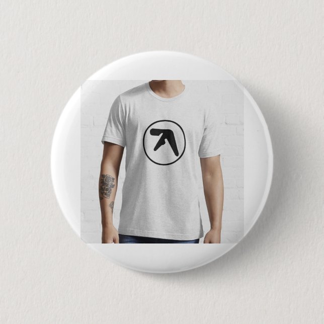 Aphex Twin Merchandise Essential T-Shirt 6 Cm Round Badge (Front)