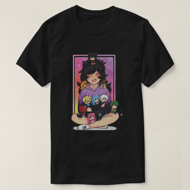 aphmau Smile Fitted Scoop T-Shirt (Design Front)