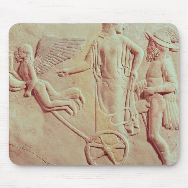 Aphrodite and Hermes riding on a chariot Mouse Pad (Front)