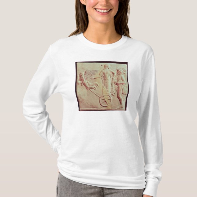 Aphrodite and Hermes riding on a chariot T-Shirt (Front)