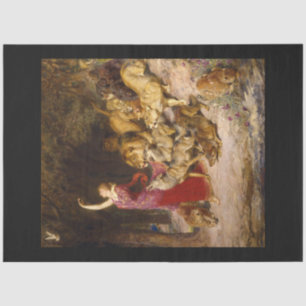 Aphrodite Girl & Animals Decoupage Paper