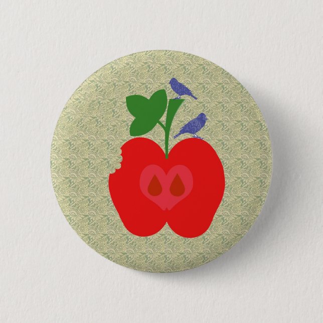 api apple 6 cm round badge (Front)