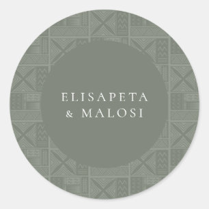 Apia Wedding Classic Round Sticker