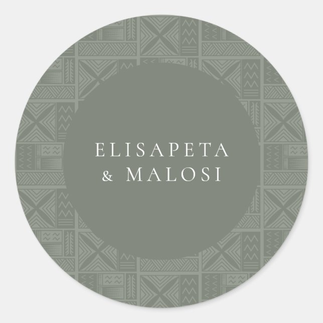 Apia Wedding Classic Round Sticker (Front)
