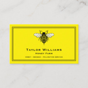 Apiary Beekeeper Beekeeping Honey Bee Farm Farmer Business Card
