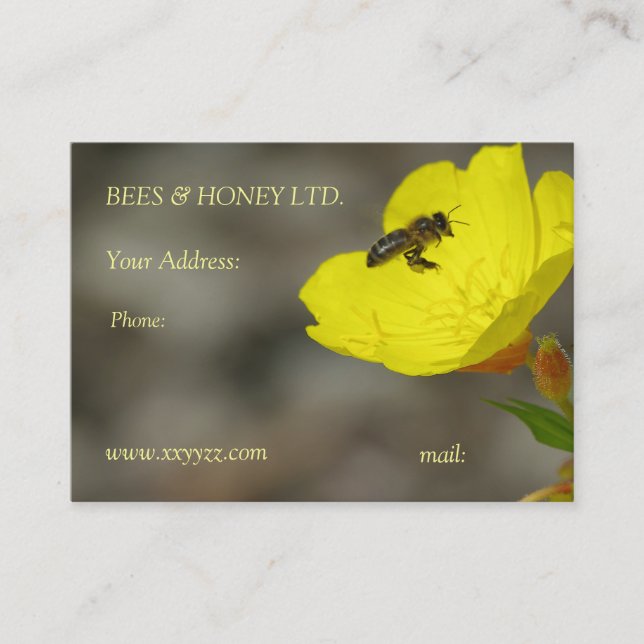 Apiary business card (Front)