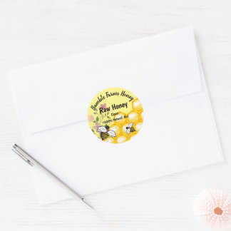 Apiary RAW CLOVER HONEY Custom label