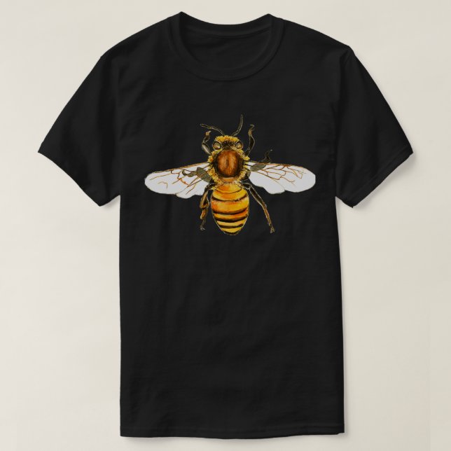 Apis Mellifera Honey Bee T-Shirt (Design Front)