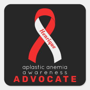 Aplastic Anaemia Advocate Black Square Sticker
