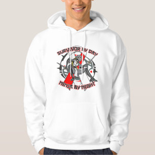 Aplastic Anaemia Survivor By Day Ninja By Night Hoodie
