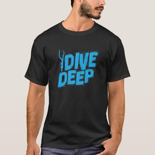 Apnoea Diver Dive Deep T-Shirt (Front)