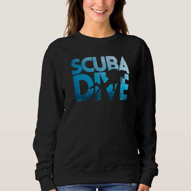 Apnoea Diver Freediver Scuba Diver   Sweatshirt (Front)