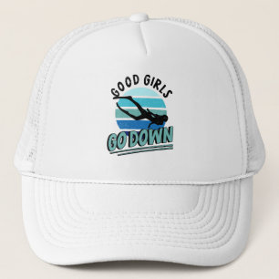 Apnoea Diving Freediver Diver Deep Sea Diver Trucker Hat