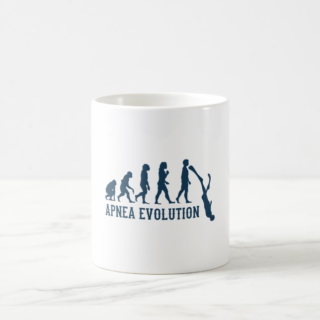 Apnoea Evolution Freediver Free Diving Free Diver Coffee Mug (Center)