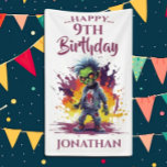 Apocalypse Birthday Zombie Boy Banner<br><div class="desc">Apocalypse Birthday Zombie Boy A great Zombie THEME banner is that perfect element for your PARTY decor. This design may be personalised by clicking Personalise this Template and then choosing the click to customise further option add text, change the text colour or style, or delete the text for an image...</div>