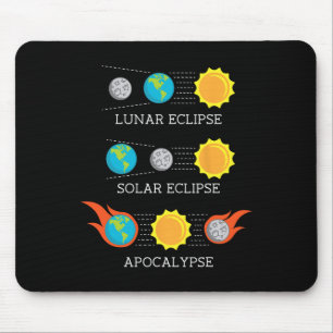 Apocalypse Lunar Solar Eclipse Space Mouse Pad