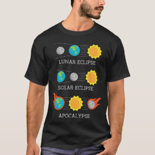 Apocalypse Lunar Solar Eclipse Space T-Shirt