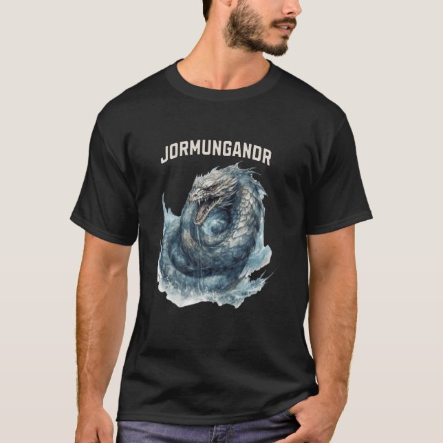 Apocalyptic Creature Jormungandr The Serpent of Ra T-Shirt (Front)