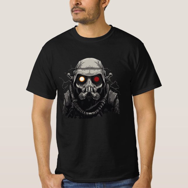 Apocalyptic Cyborg Post-Apocalyptic Fighter T-Shirt (Front)