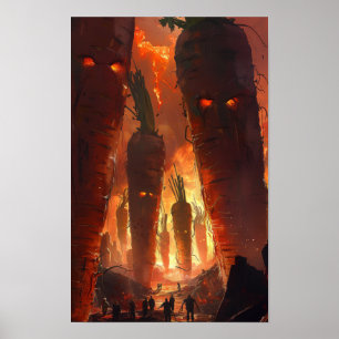 Apocalyptic Landscape Poster - Dark and Dominant