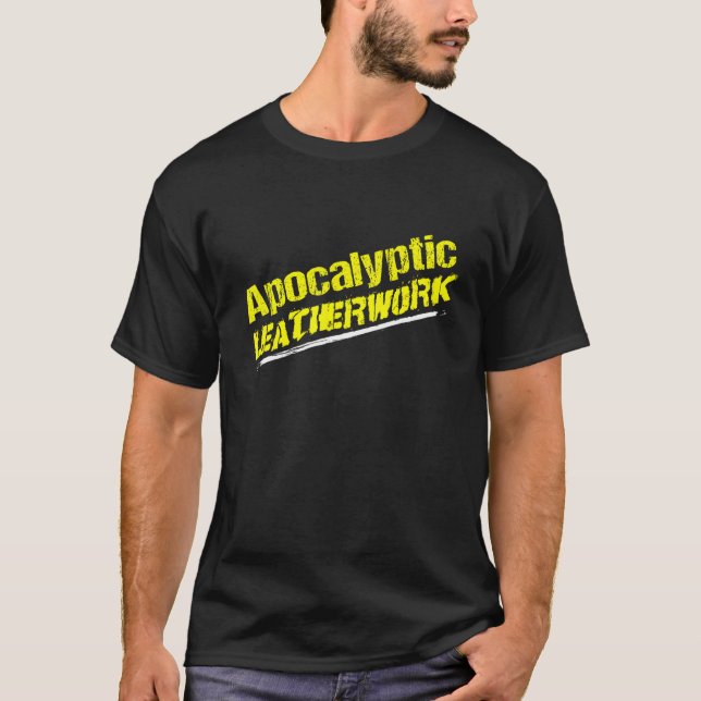 Apocalyptic Leatherwork I Leather Craft Leather    T-Shirt (Front)