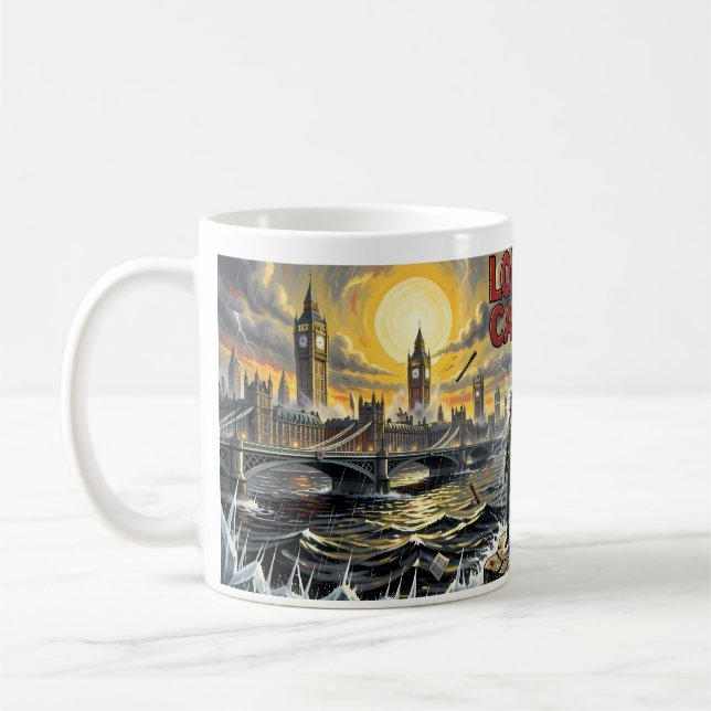 Apocalyptic London Storm Punk Horror Mug (Left)