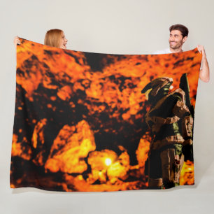 APOCALYPTIC ROBOT FLEECE BLANKET